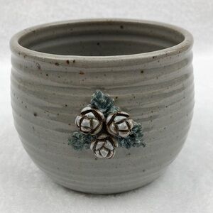 Artisan Studio Pottery Pine Cone Petite Bowl 3.5” Signed